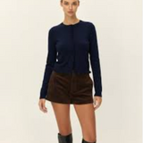 Camille Knit Cardigan in Navy