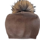 preneLOVE Evelyn Beanie with real fur pom