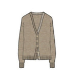 Minnie Rose Cotton Cashmere V Neck Cardi