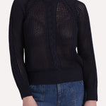 9935 LS MIXED STITCH CREW