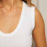 perfectwhitetee Jordan - Pointelle Tank