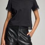 CHRISTELLA LACE COMBO TOP