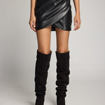 SHYANN VEGAN LEATHER MINI SKIRT