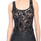 DINA SEQUIN LACE BODYSUIT
