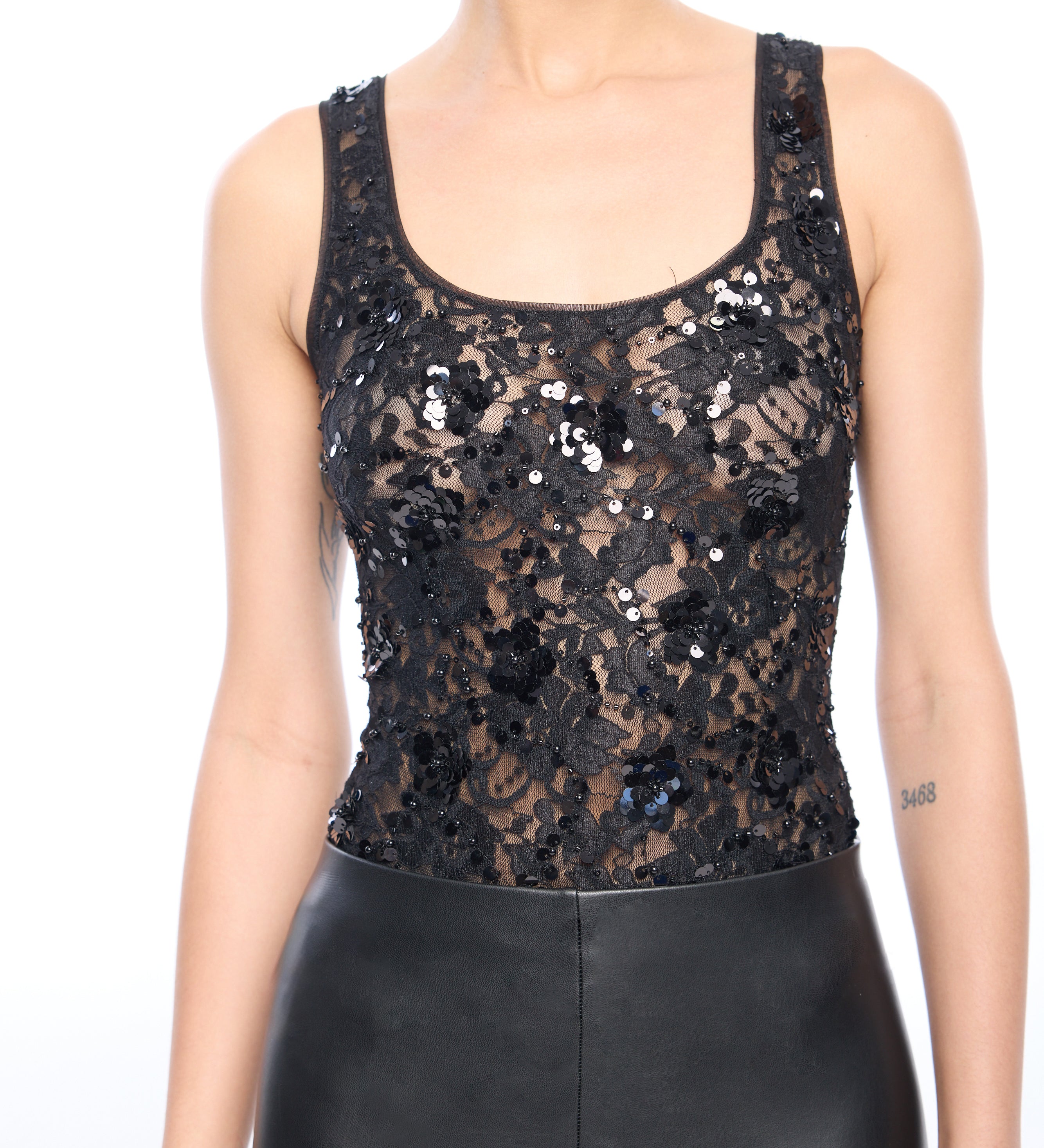 DINA SEQUIN LACE BODYSUIT