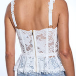 NICOLE MESH LACE BUSTIER