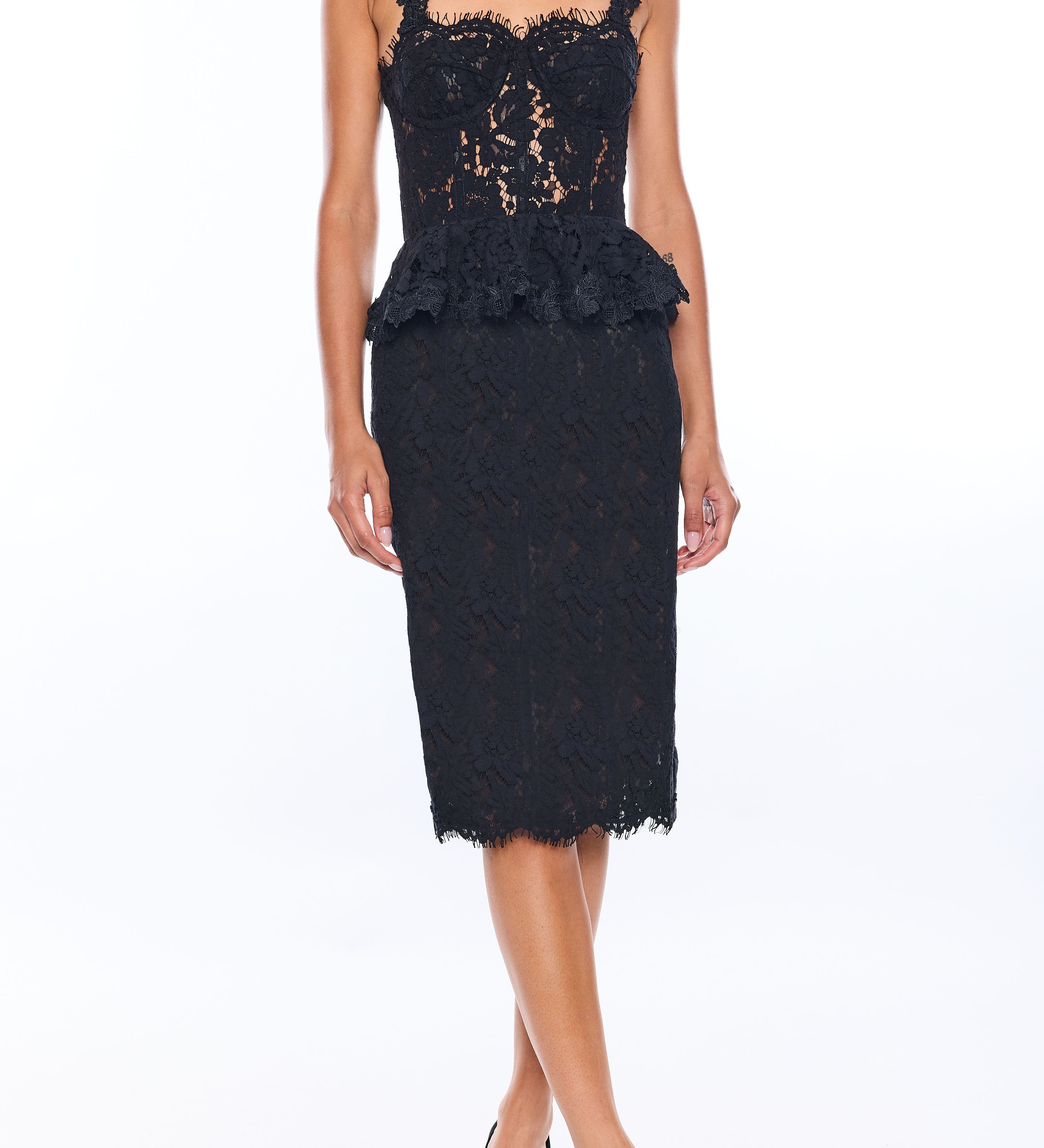 ANGELIQUE MESH LACE DRESS