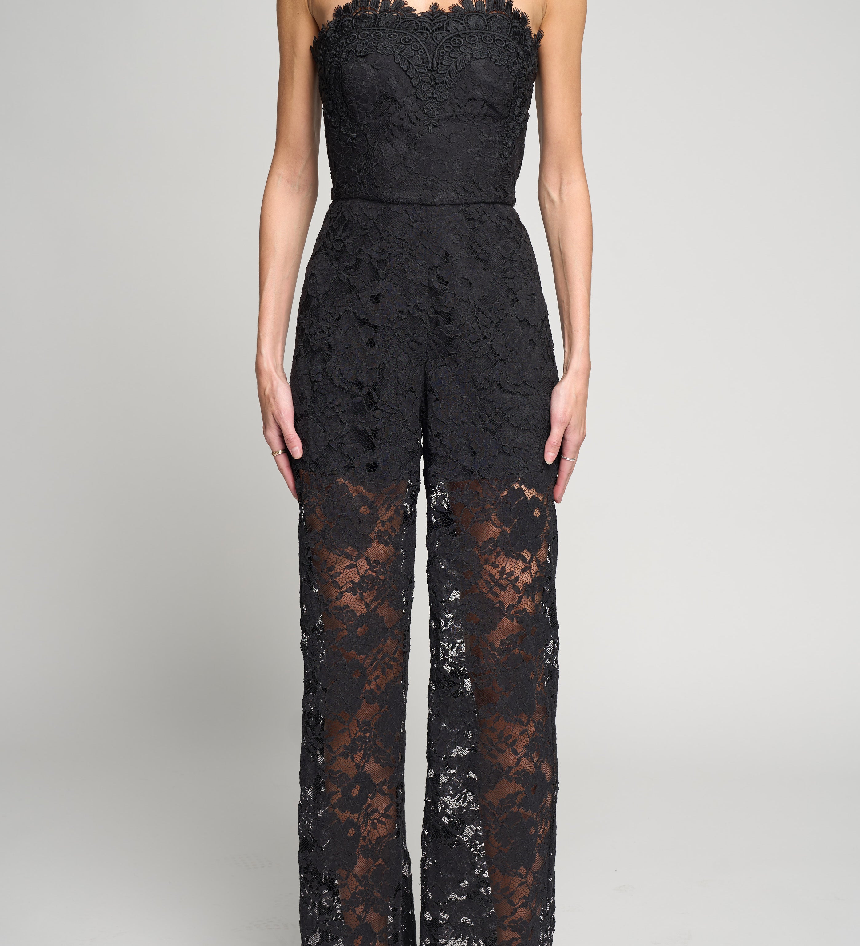 SUZETTE MESH LACE JUMPSUIT