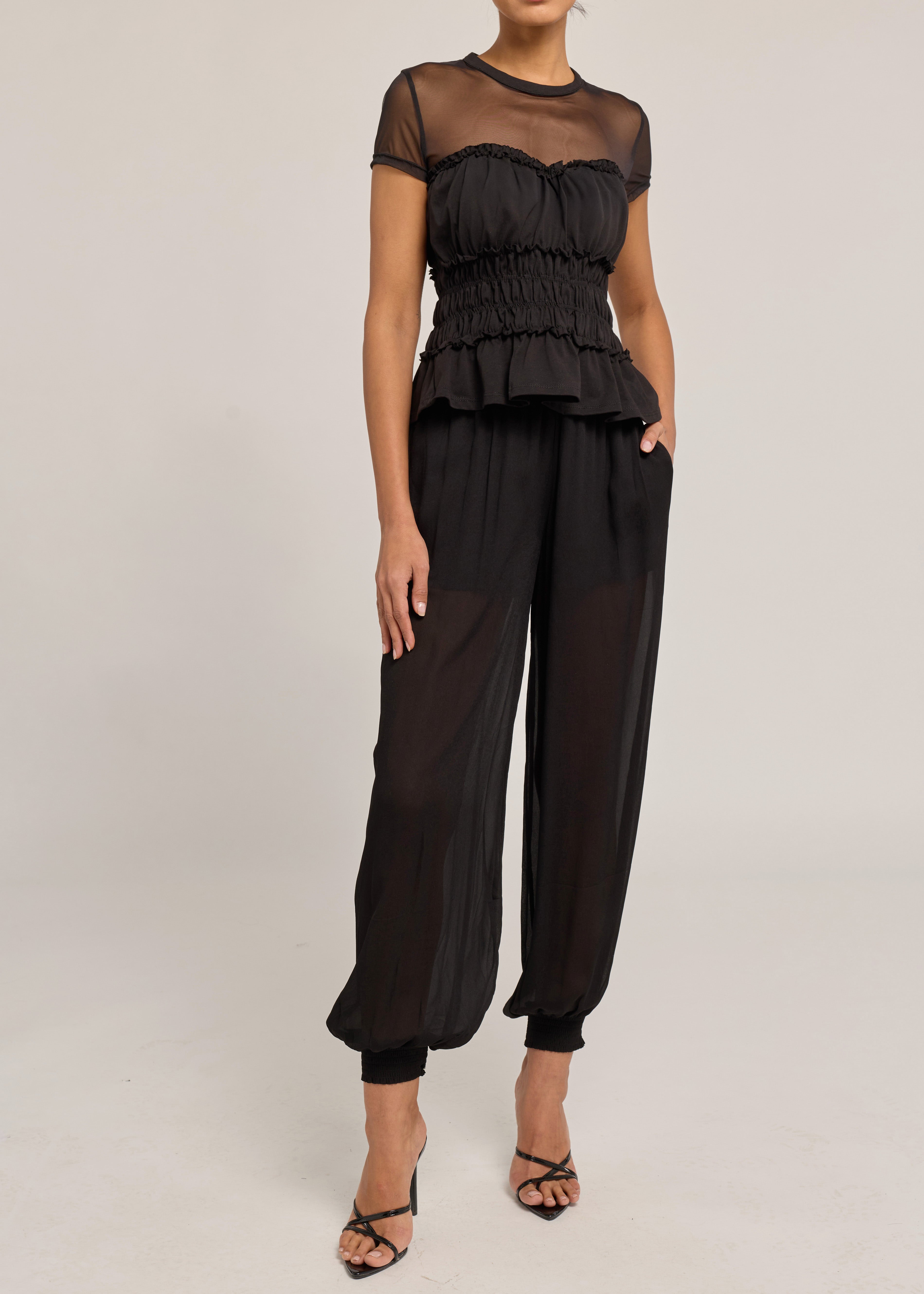 SIGRID MESH COMBO TOP