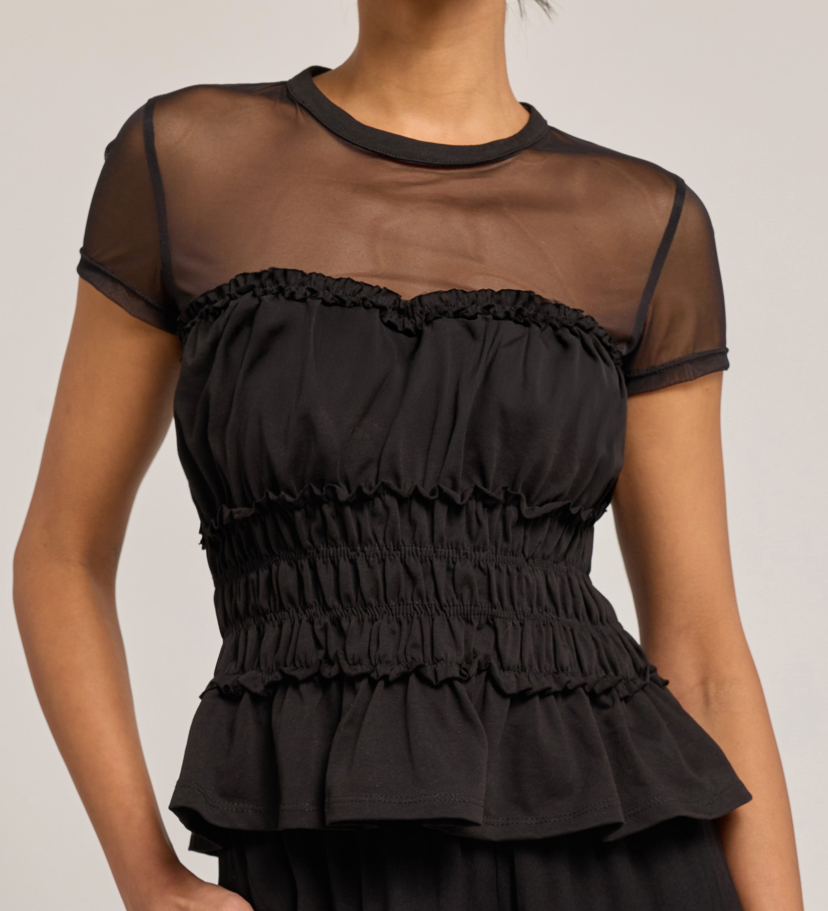 SIGRID MESH COMBO TOP