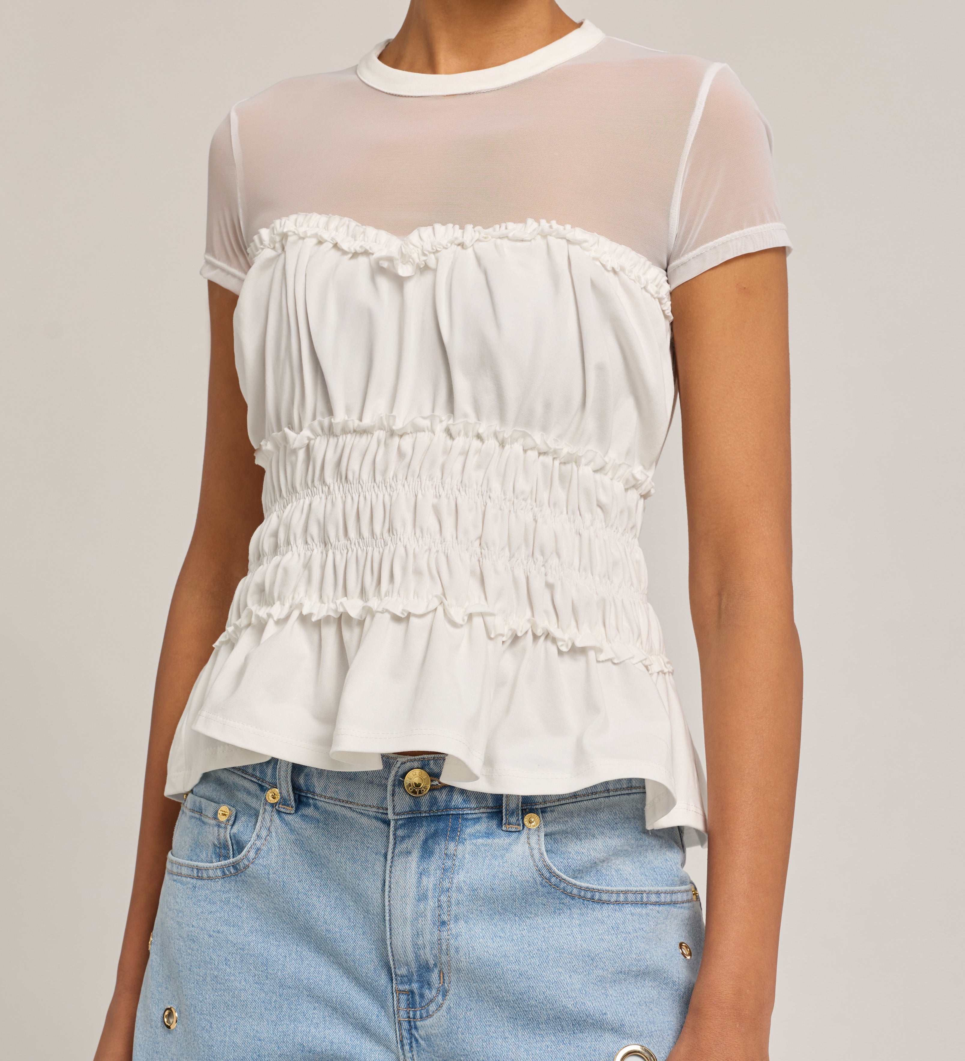 SIGRID MESH COMBO TOP
