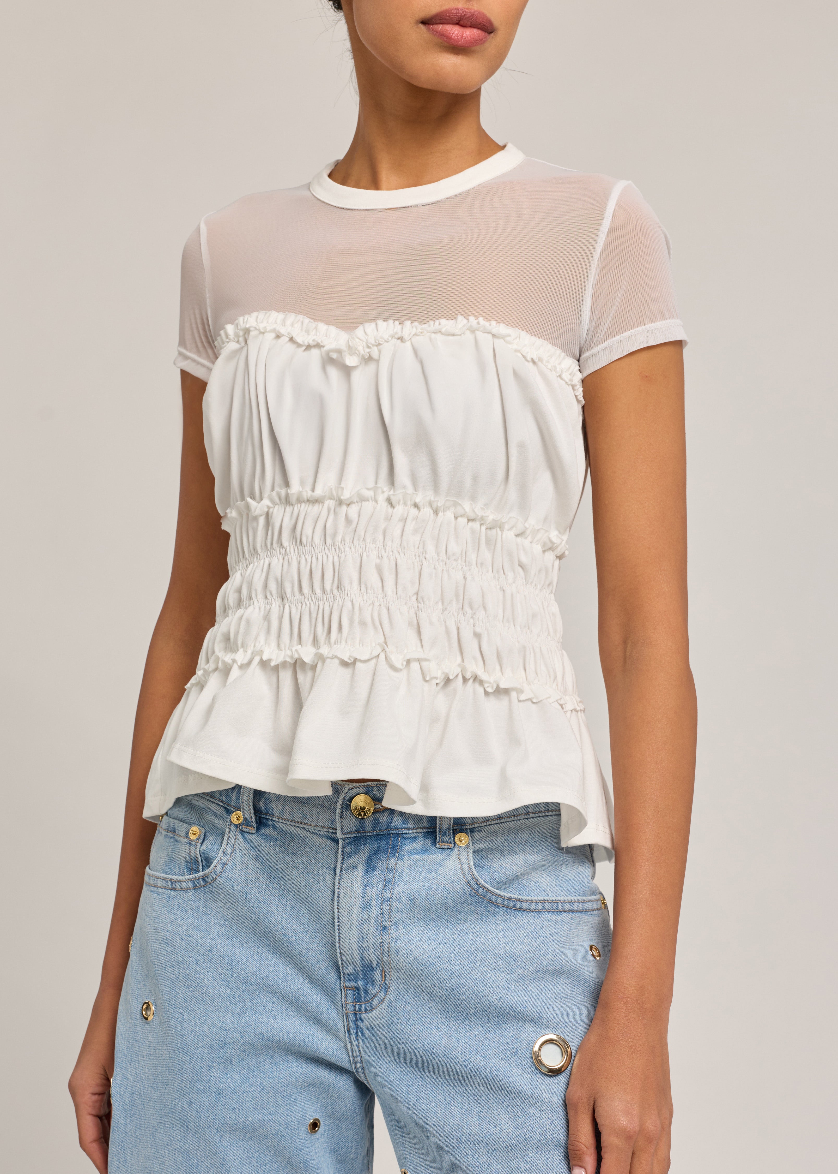 SIGRID MESH COMBO TOP