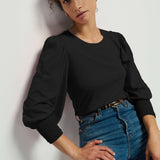 Nation LTD Loren Smocked Peasant Tee