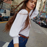 Nation LTD Loren Smocked Peasant Tee