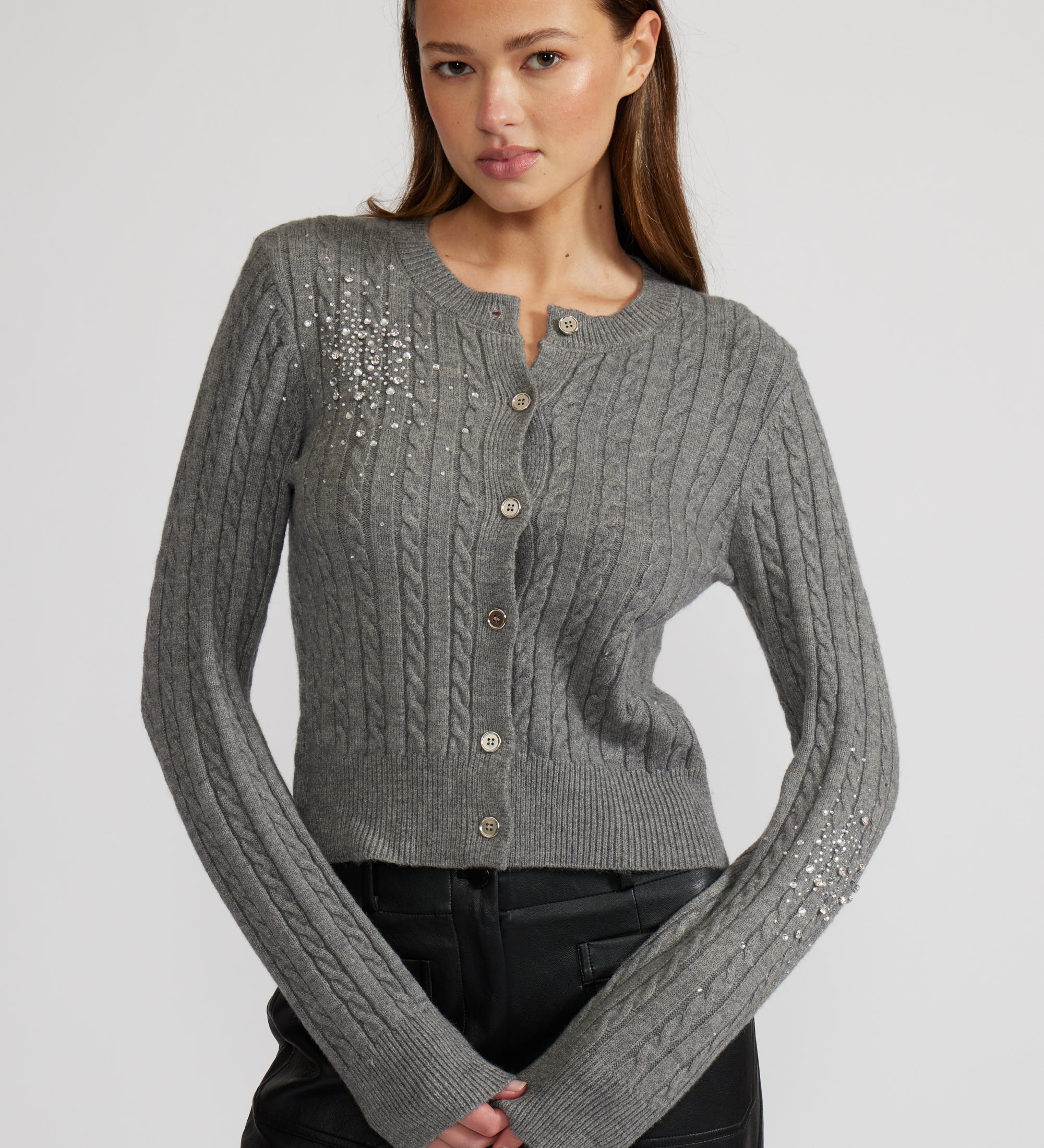 SW4318 ELTON CRYSTAL CARDIGAN
