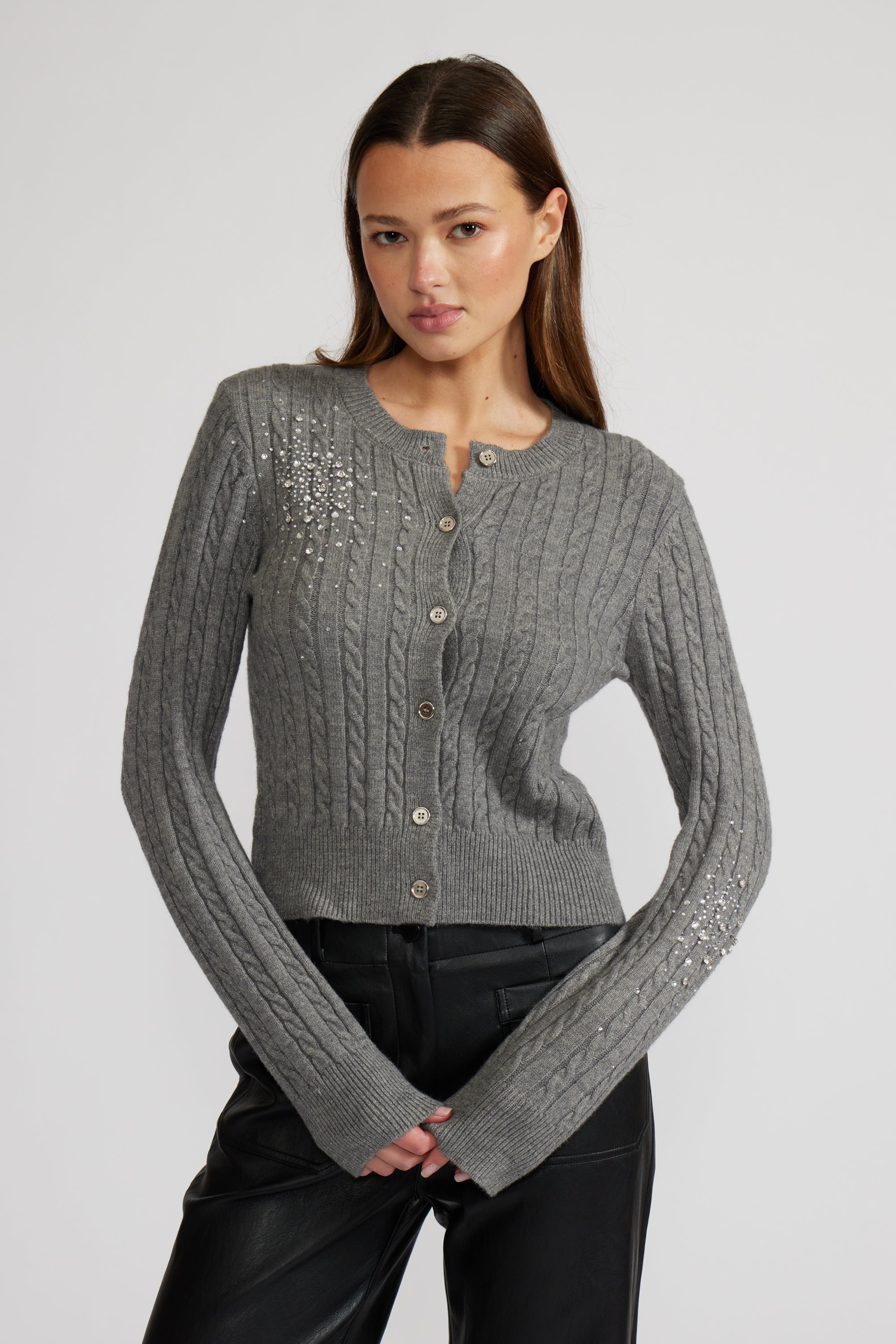SW4318 ELTON CRYSTAL CARDIGAN