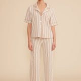 Lucy Paris Fiji Knit Tan Cream Top