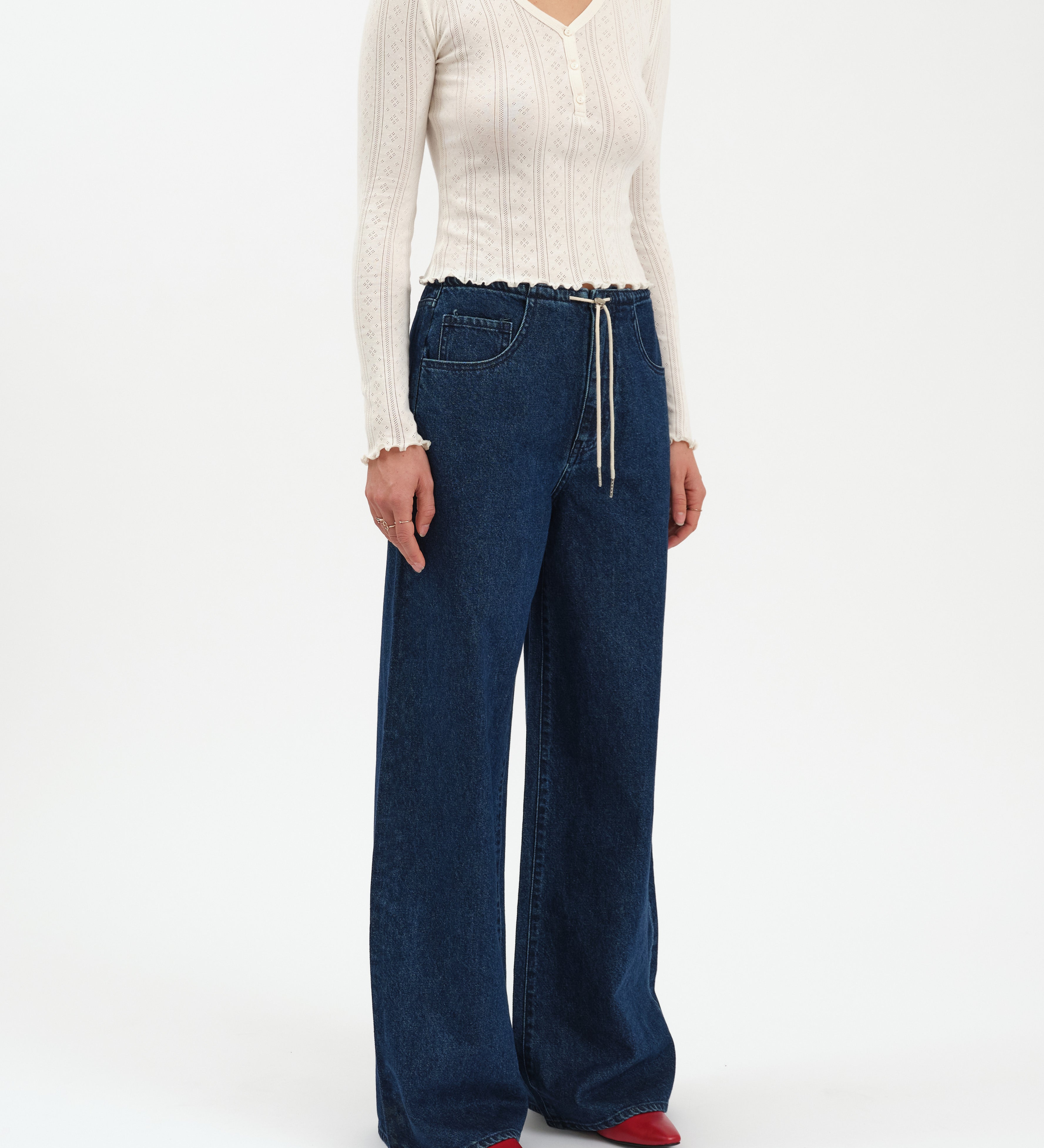 MADISON MID RISE WIDE LEG