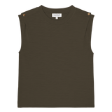 Nation LTD Marina Muscle Tee in Espresso