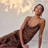 ASTR The Label Gaia Burnout Midi Dress