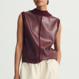 Melissa Nepton Nico Top in Burgundy