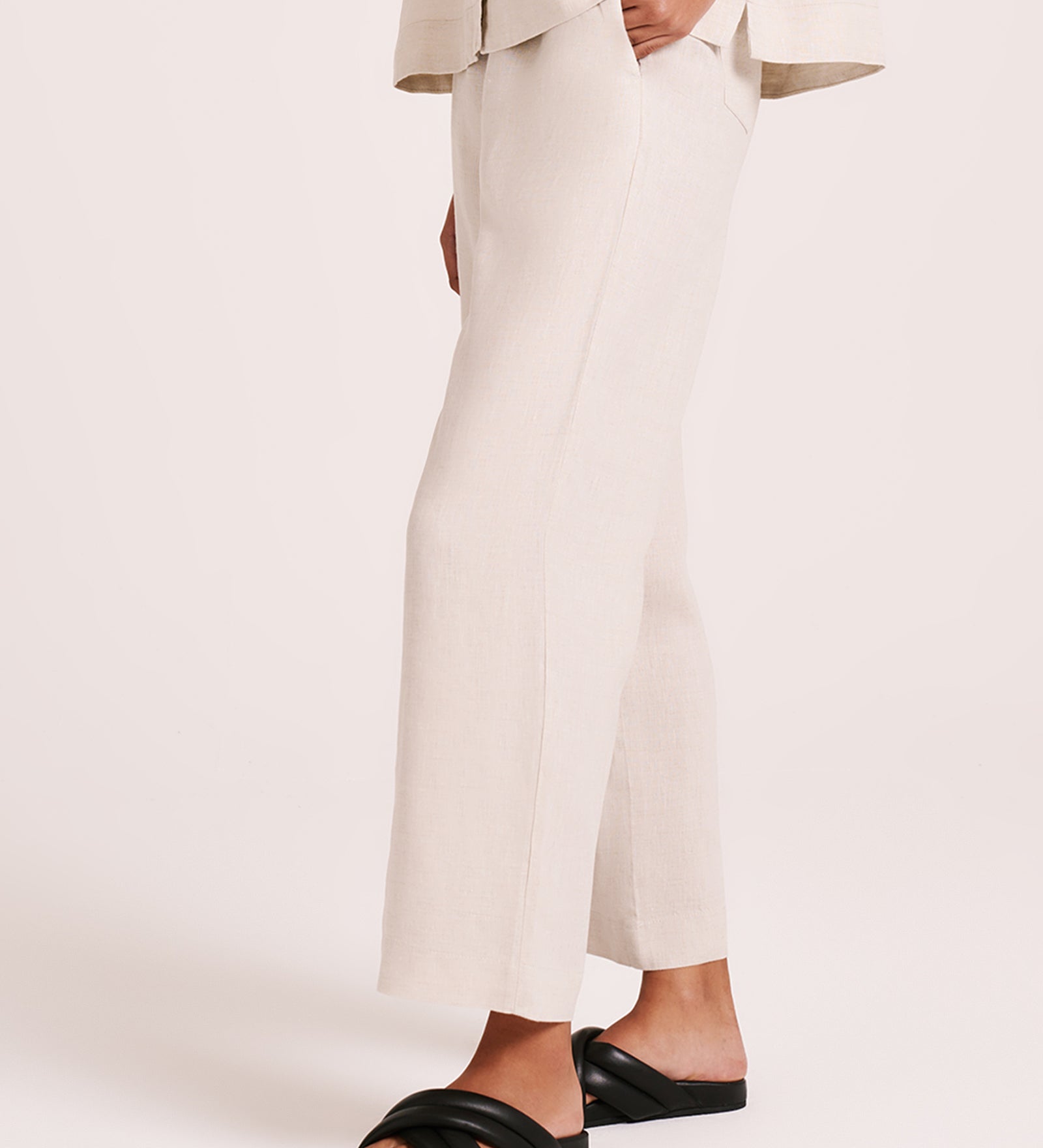 Lounge Linen Crop Pant