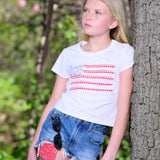 Flag Patch Crew Neck Tee
