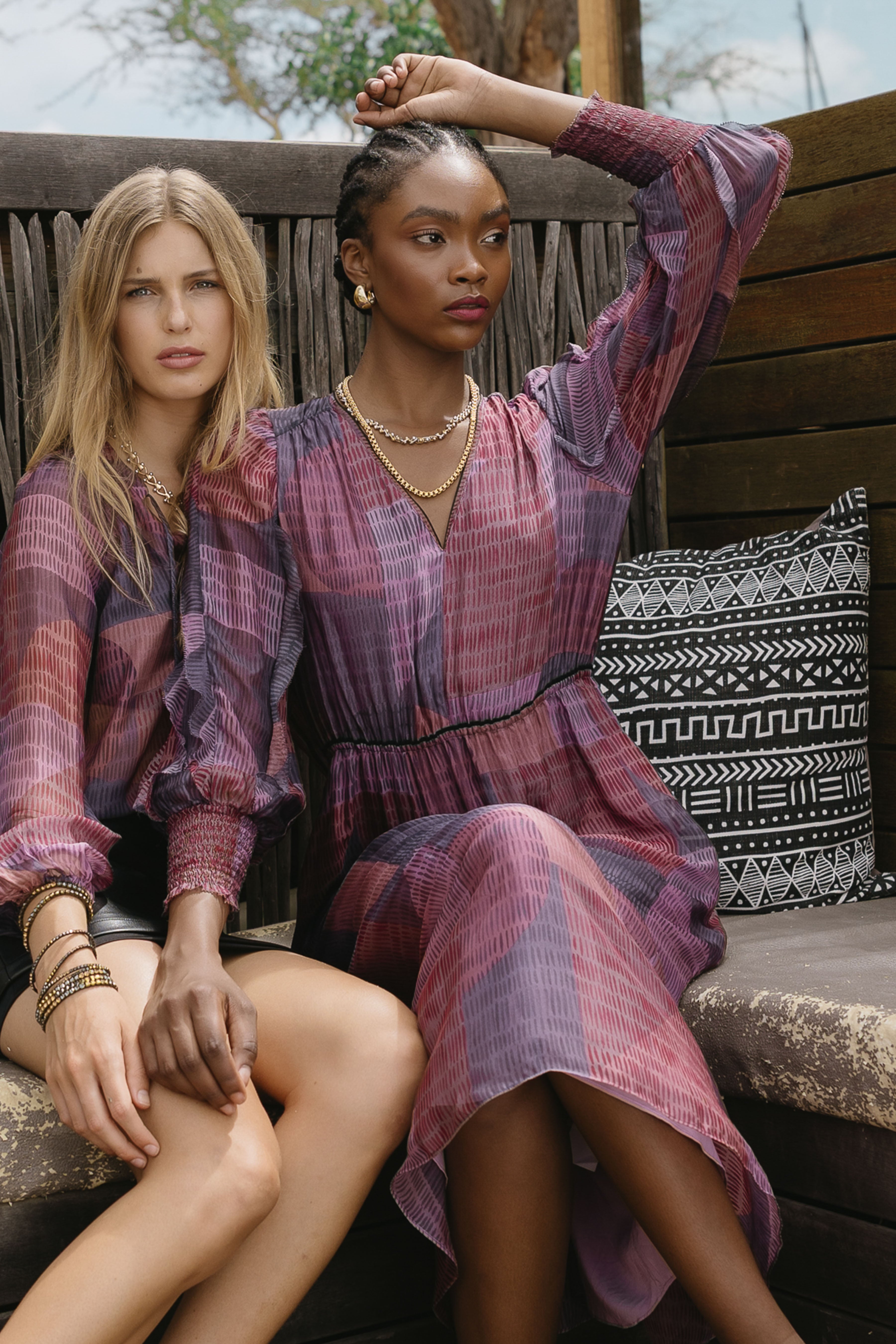 Stace Maxi in Dusky Geo