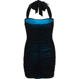 Gold Rush Mia Dress in Blue and Black