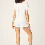 Pointelle Essentials Ivory 3-Piece Shorts Set