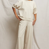 perfectwhitetee Amber Cotton Wide Leg Trouser