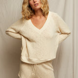 perfectwhitetee Nicolette Sweatshirt in Natural