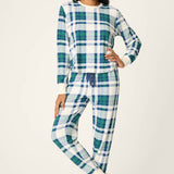 Cozy Life Thermal Velour Plaid PJ Set