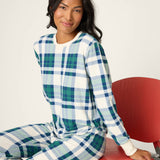 Cozy Life Thermal Velour Plaid PJ Set