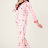 Tini Time Drink Print 3-Piece Flannel PJ Set