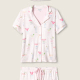 PJ Salvage Pretty Punch Cocktail Print 3-Piece Short Set
