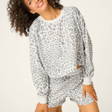 Boyfriend Boxer Leopard Print Shorts Set