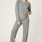 PJ Fireside Sparkle Set in Heather Grey