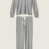 PJ Fireside Sparkle Set in Heather Grey
