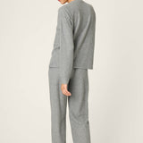 PJ Fireside Sparkle Set in Heather Grey