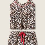 Holiday Dreams Leopard Print Shorts Set