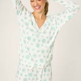 Snowflake Wishes Pointelle Henley Top