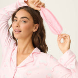 Happy Hour Wine Glass Print 3-Piece PJ Set