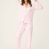 Happy Hour Wine Glass Print 3-Piece PJ Set
