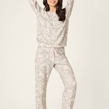 Snakeskin Heart Print Peachy PJ Set Regular price