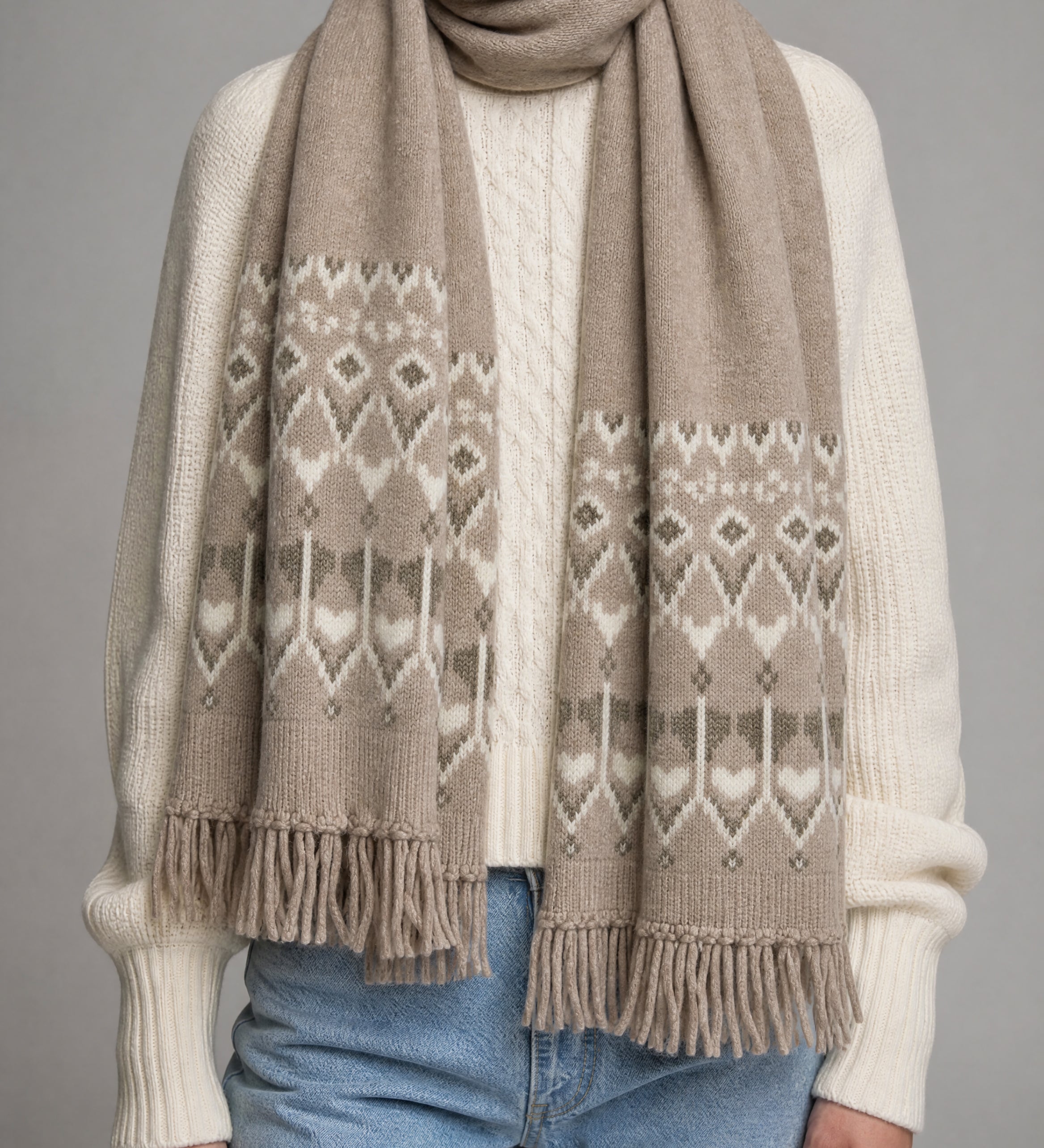 LUNIA FAIRISLE SCARF