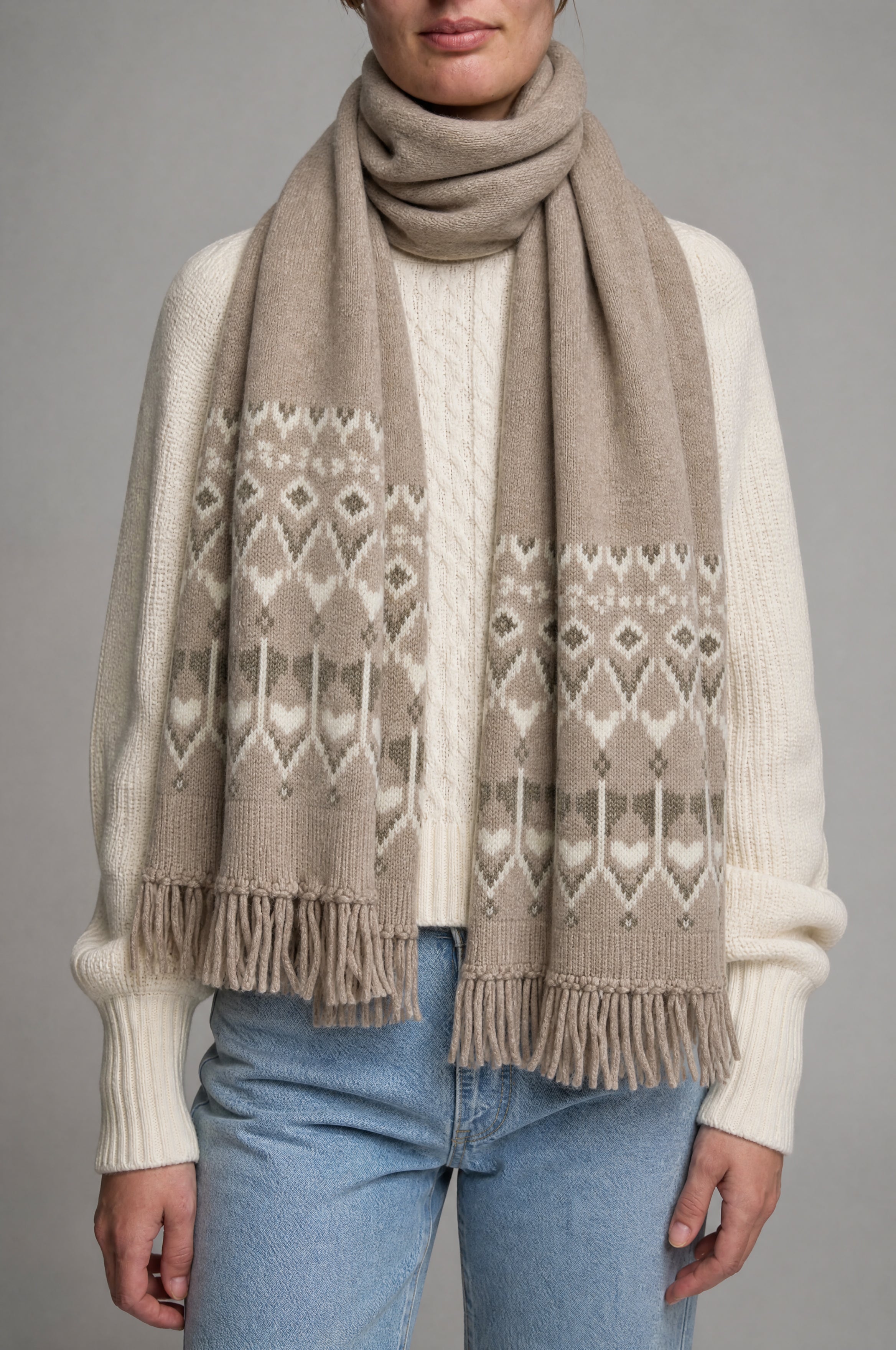LUNIA FAIRISLE SCARF