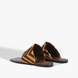 Martha Sandal in Pecan Brown Pony