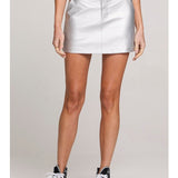 Saltwater Luxe Asteria Silver Mini Skirt
