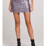 Mini Skirt Multi Sequin
